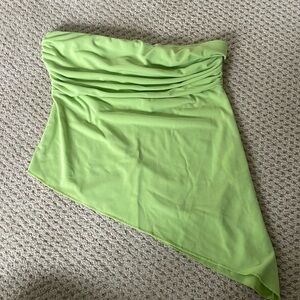 Asymmetrical Green Summer Top